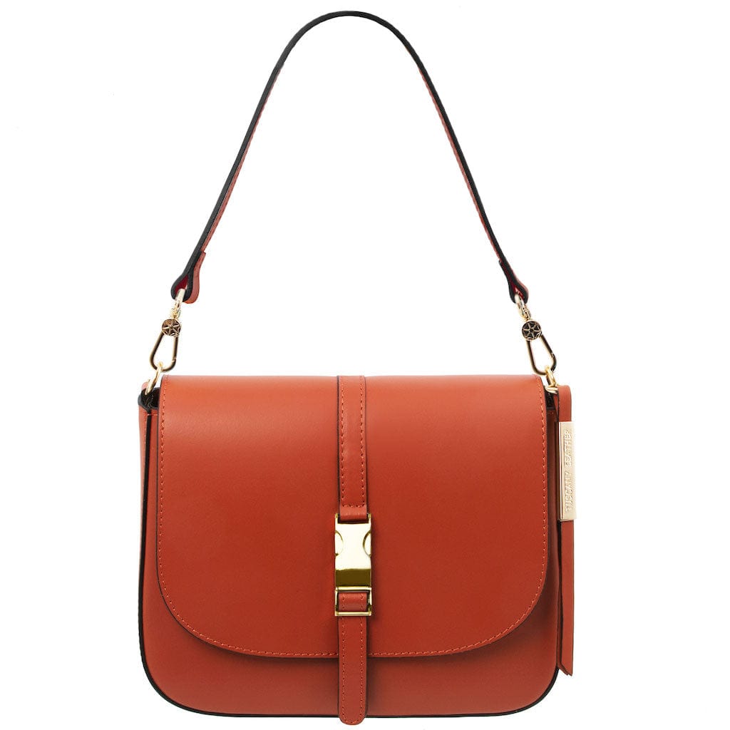 Bolsos de hombro de piel Brandy Nausica - Bolso de hombro de piel italiana | TL141598 San Rocco Italia
