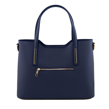 Leather shoulder bags Olimpia - Italian leather tote | TL141412 San Rocco Italia