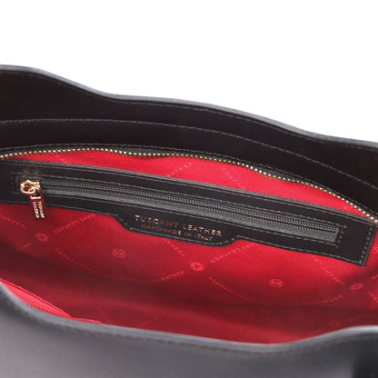 Leather shoulder bags Olimpia - Italian leather tote | TL141412 San Rocco Italia