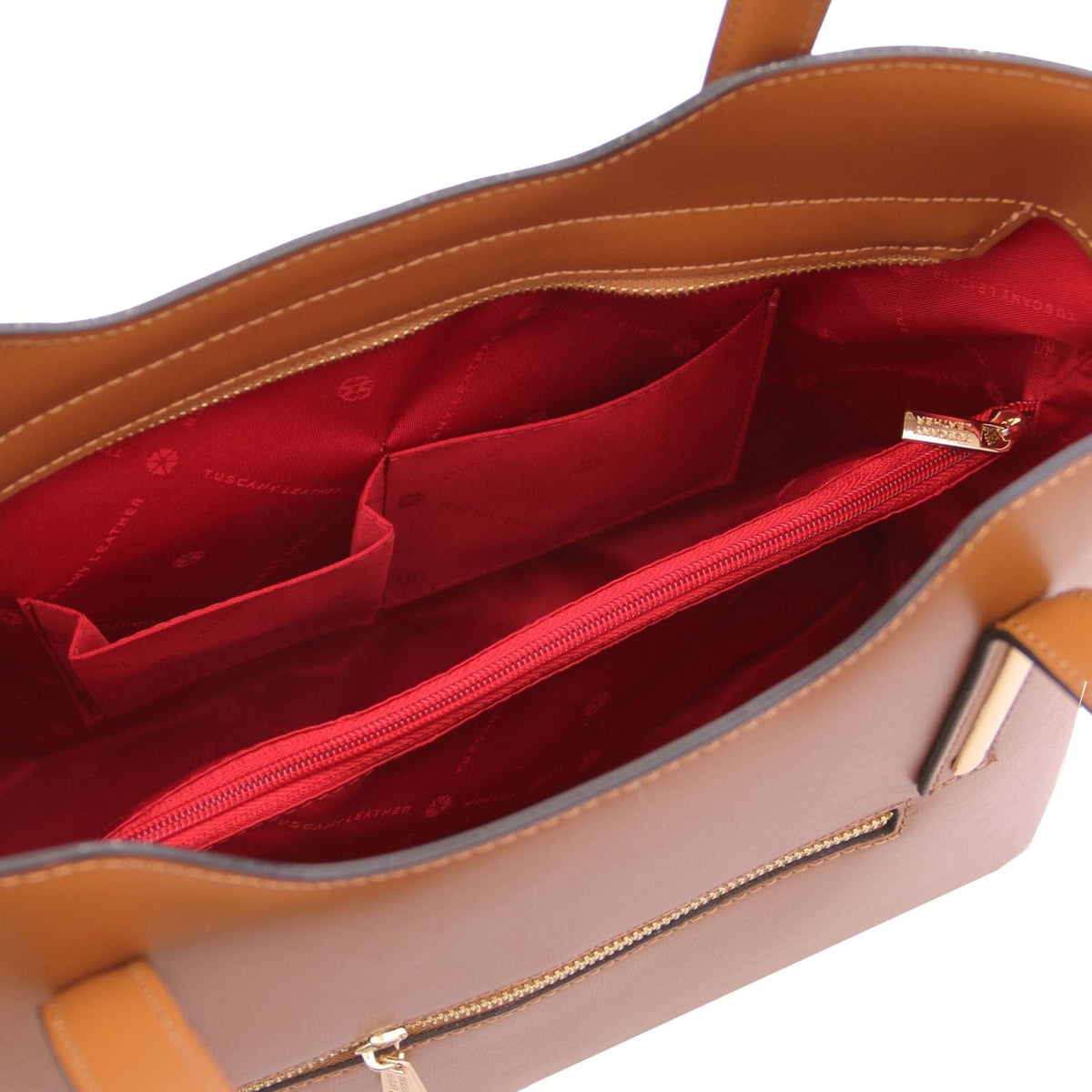 Leather shoulder bags Olimpia - Italian leather tote | TL141412 San Rocco Italia