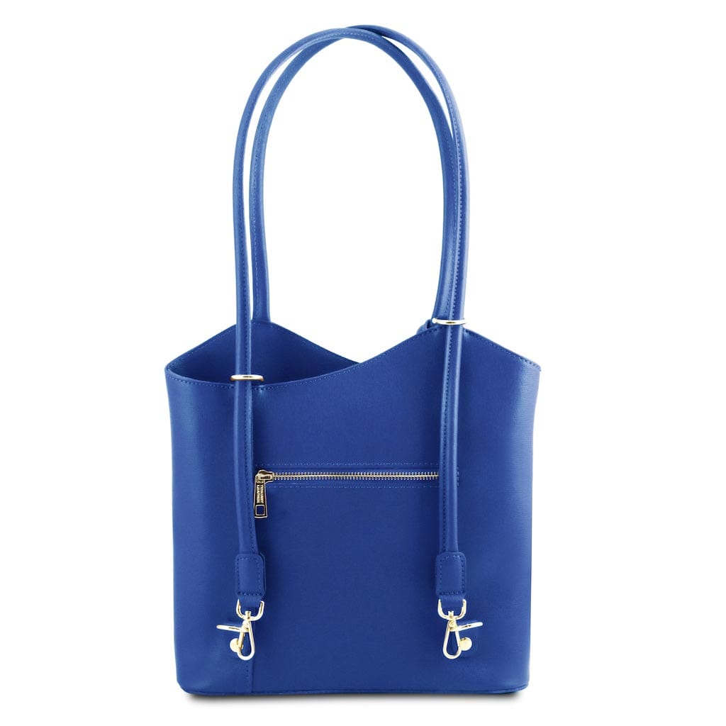 Leather shoulder bags Patty - Saffiano leather convertible 2-in-1 backpack shoulder bag | TL141455 San Rocco Italia
