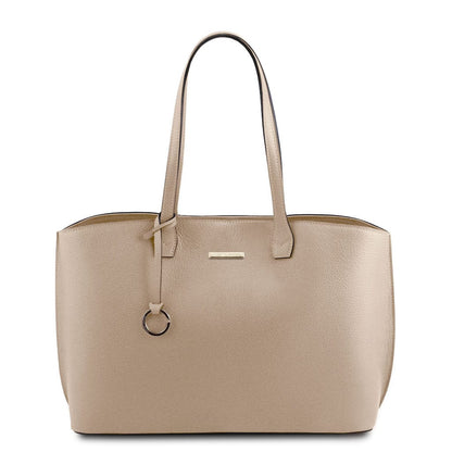 Sacs à l’épaule en cuir Taupe clair TL Bag - Cabas en cuir | TL141828 San Rocco Italia