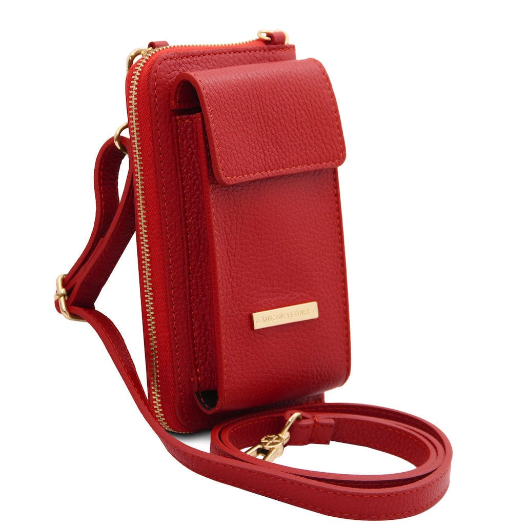 Leather shoulder bags TL Bag - Leather wallet with strap - phone wallet | TL142323 San Rocco Italia