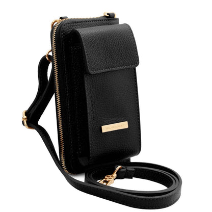 Leather shoulder bags TL Bag - Leather wallet with strap - phone wallet | TL142323 San Rocco Italia