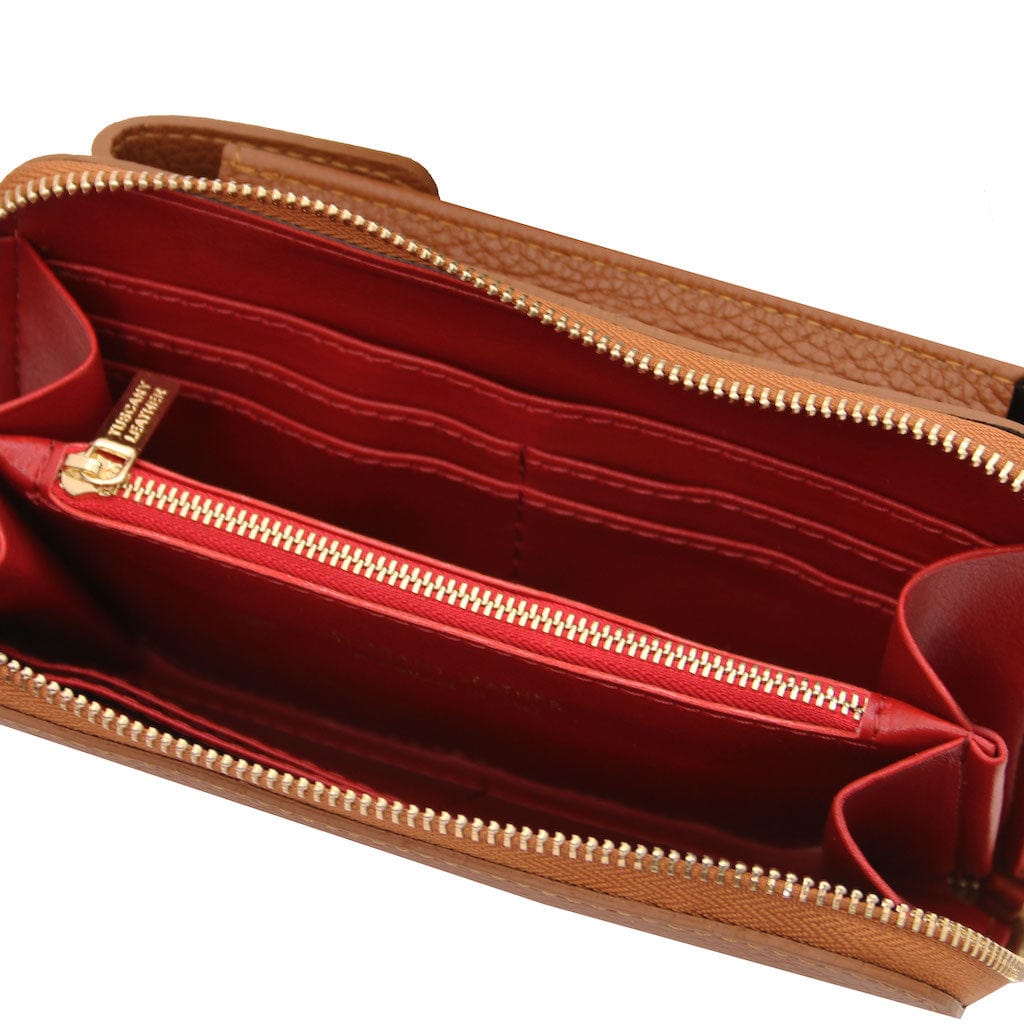 Leather shoulder bags TL Bag - Leather wallet with strap - phone wallet | TL142323 San Rocco Italia