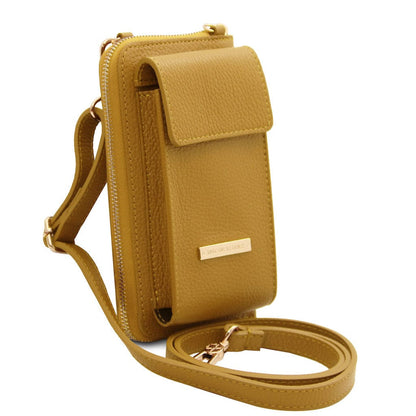 Leather shoulder bags TL Bag - Leather wallet with strap - phone wallet | TL142323 San Rocco Italia