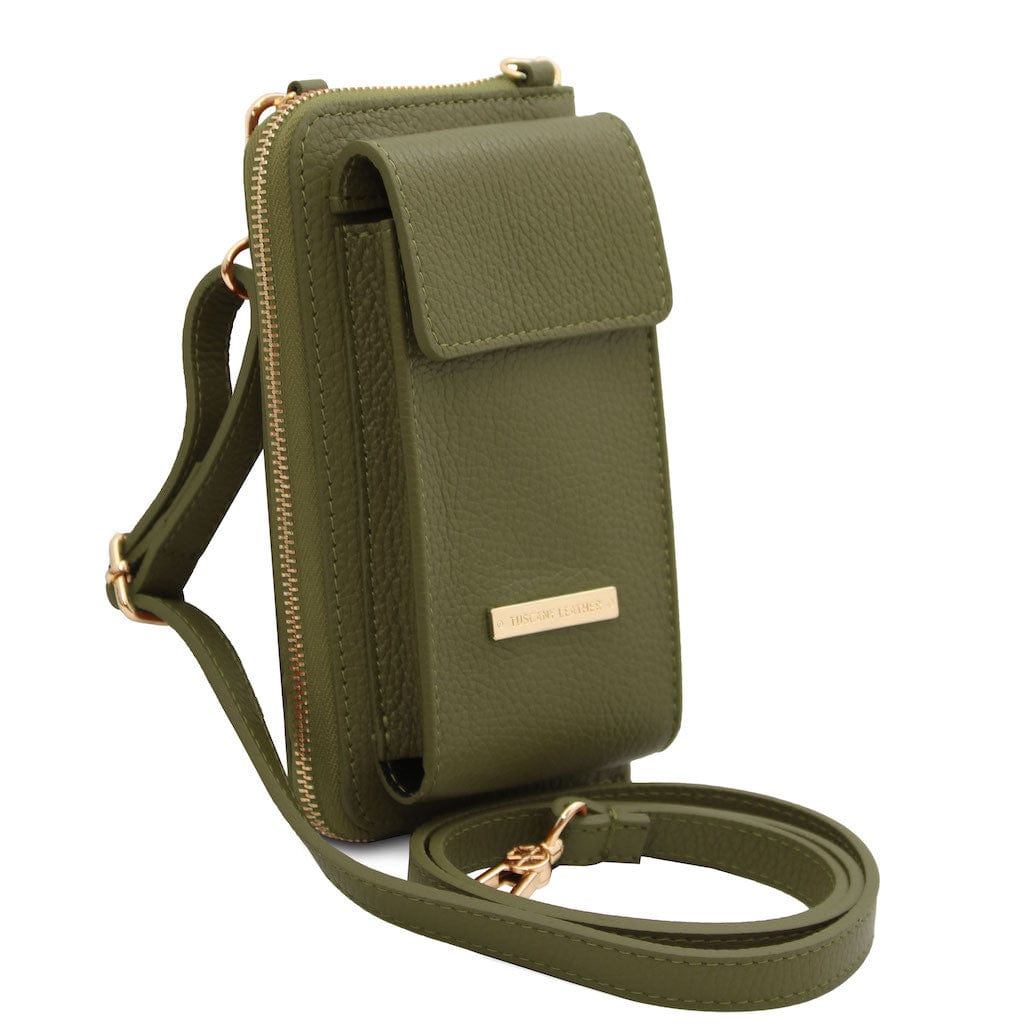 Leather shoulder bags TL Bag - Leather wallet with strap - phone wallet | TL142323 San Rocco Italia