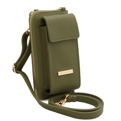 Leather shoulder bags TL Bag - Leather wallet with strap - phone wallet | TL142323 San Rocco Italia
