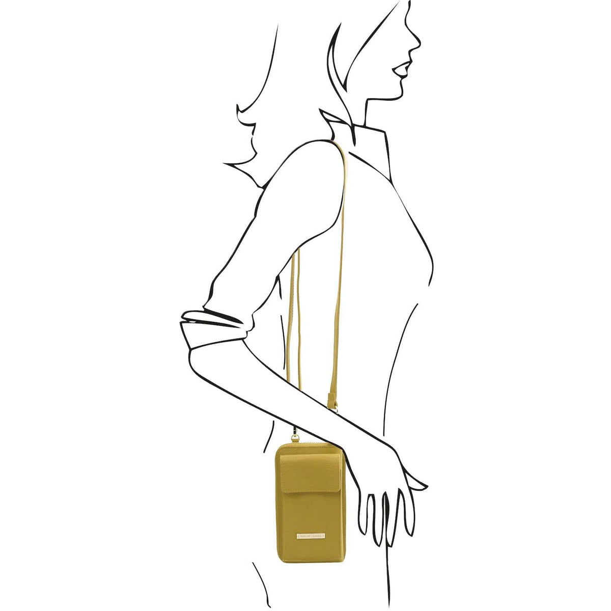Leather shoulder bags TL Bag - Leather wallet with strap - phone wallet | TL142323 San Rocco Italia