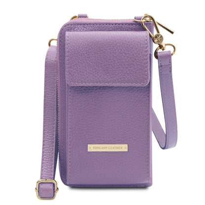 TL Bag - Leather wallet with strap - phone wallet | TL142323 - Premium Leather shoulder bags - Shop now at San Rocco Italia