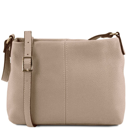 Leder-Schultertaschen Helltaupe TL Bag - Schultertasche aus weichem Leder | TL141720 San Rocco Italia