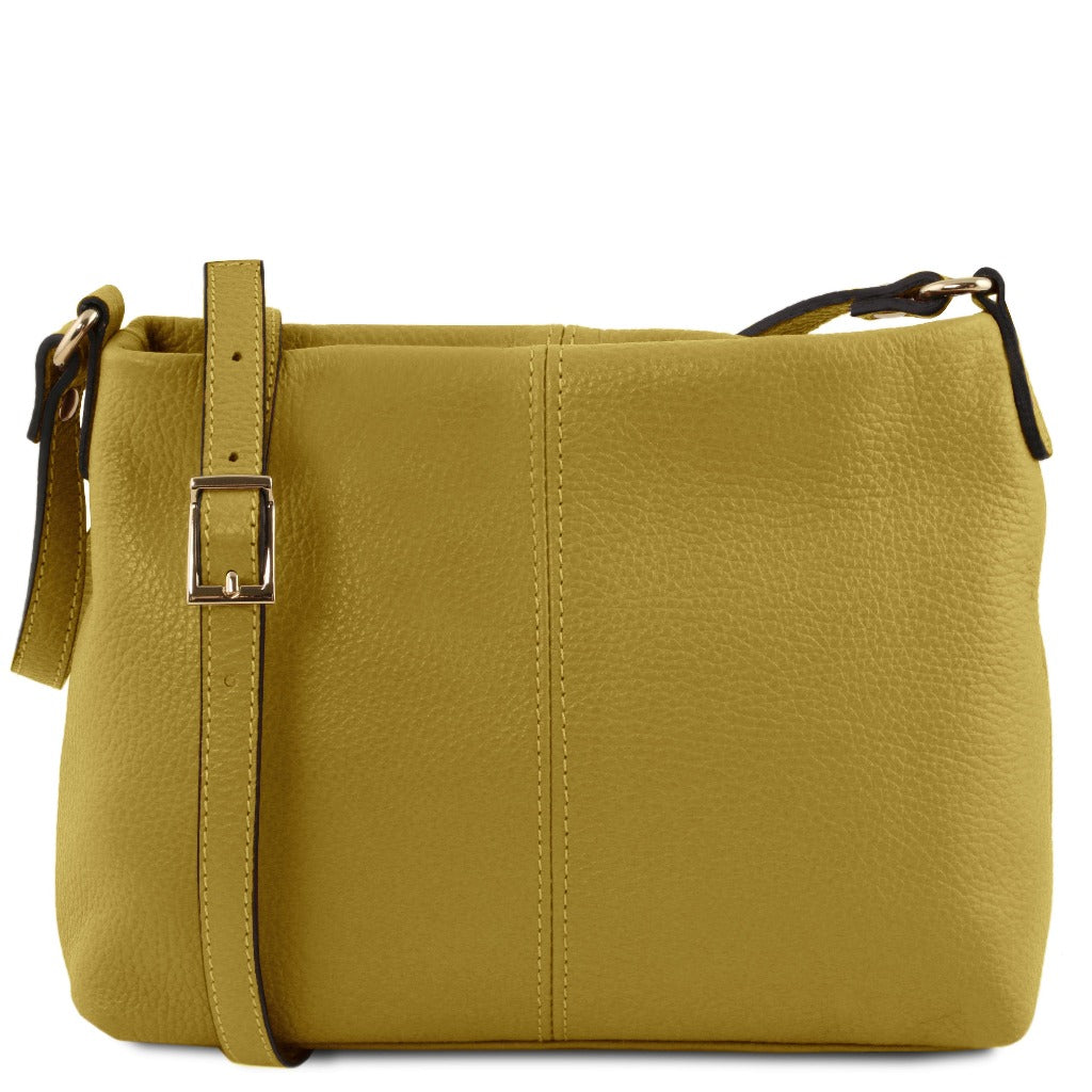 Leder-Schultertaschen Grün TL Bag - Schultertasche aus weichem Leder | TL141720 San Rocco Italia