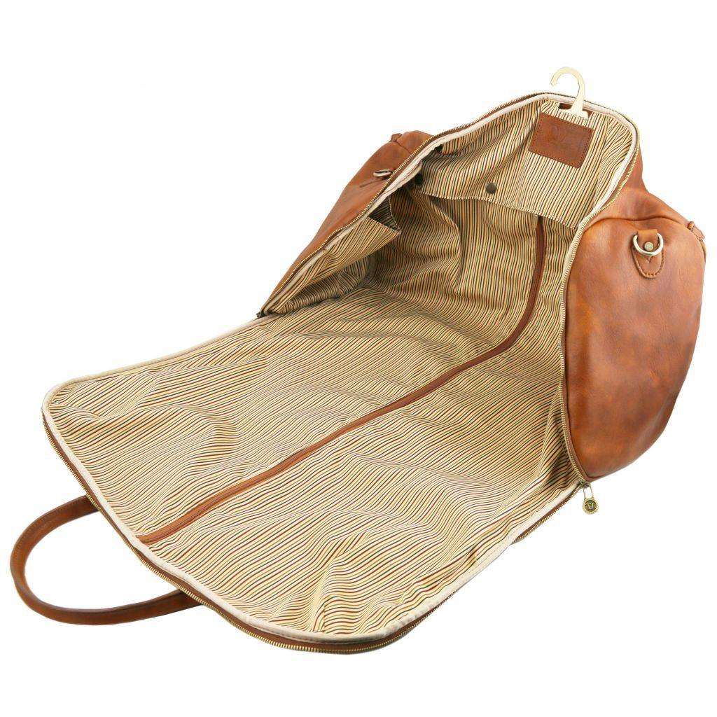 Leather Travel bags Antigua - Leather travel duffle/garment bag | TL142341 suiter bag San Rocco Italia