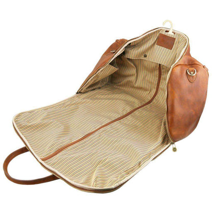 Leather Travel bags Antigua - Leather travel duffle/garment bag | TL142341 suiter bag San Rocco Italia