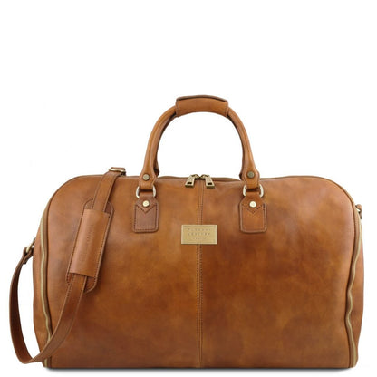Leather Travel bags Natural Antigua - Leather travel duffle/garment bag | TL142341 suiter bag San Rocco Italia
