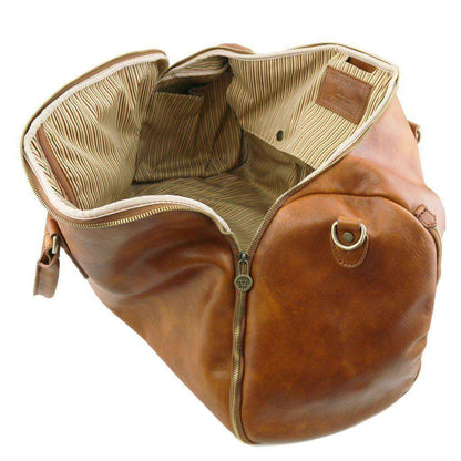 Leather Travel bags Antigua - Leather travel duffle/garment bag | TL142341 suiter bag San Rocco Italia