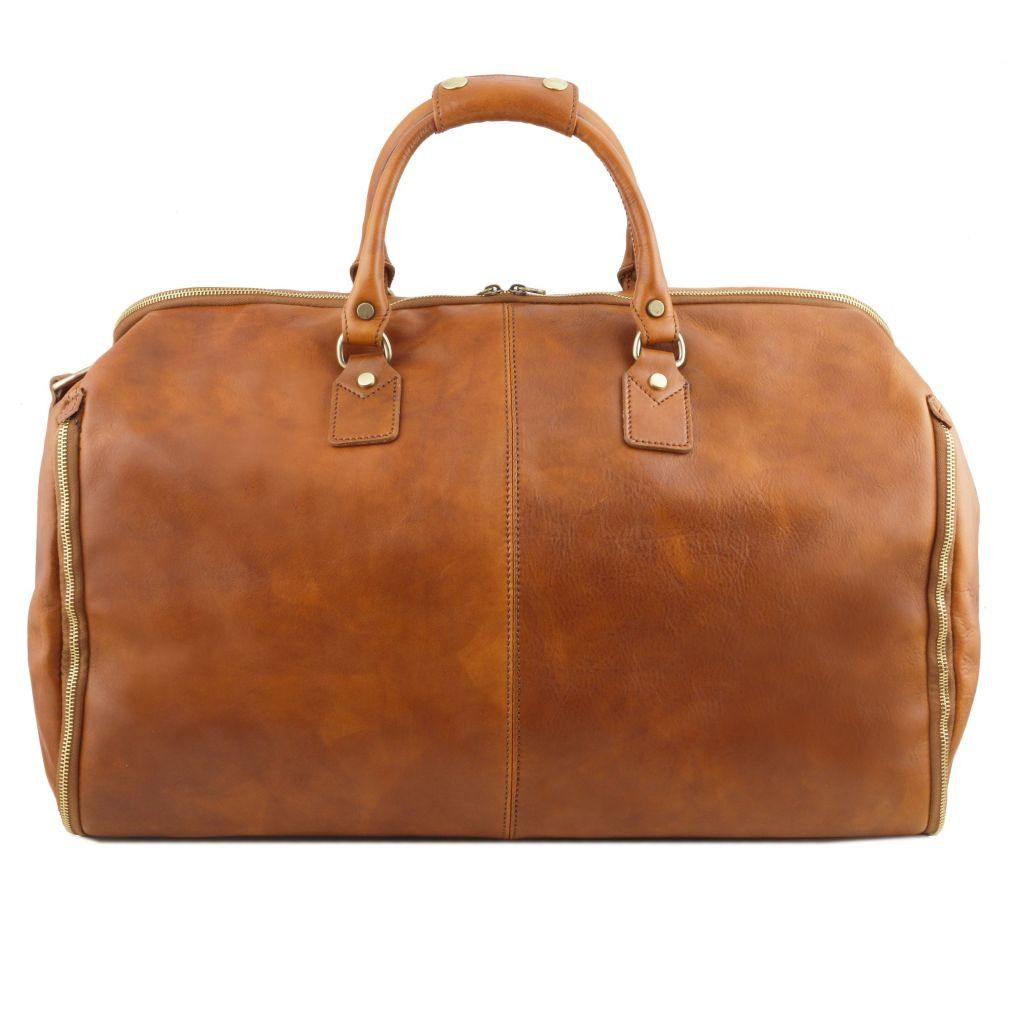 Leather Travel bags Antigua - Leather travel duffle/garment bag | TL142341 suiter bag San Rocco Italia