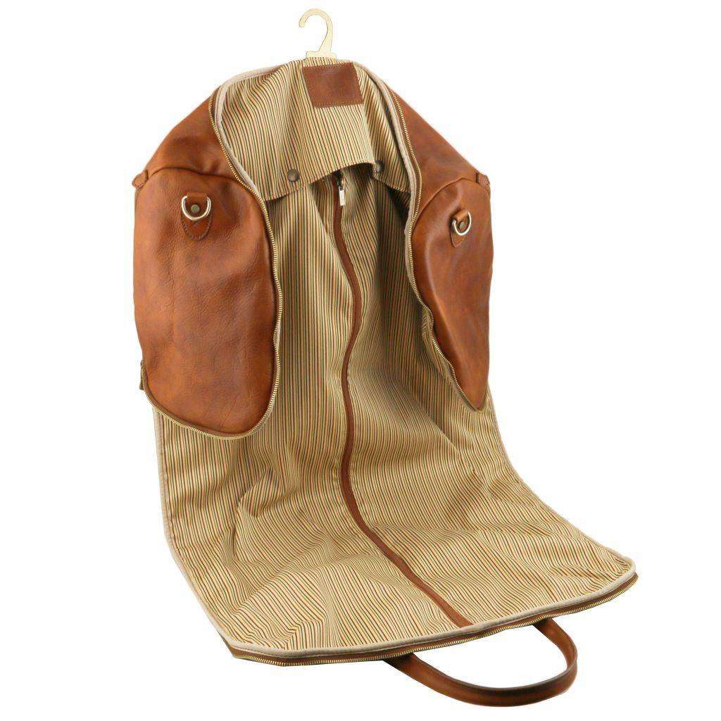 Leather Travel bags Antigua - Leather travel duffle/garment bag | TL142341 suiter bag San Rocco Italia