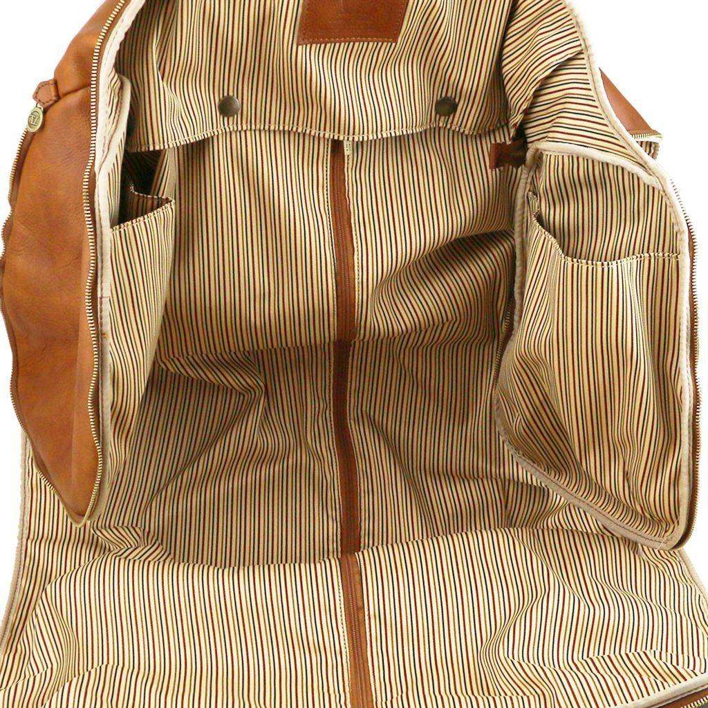 Leather Travel bags Antigua - Leather travel duffle/garment bag | TL142341 suiter bag San Rocco Italia