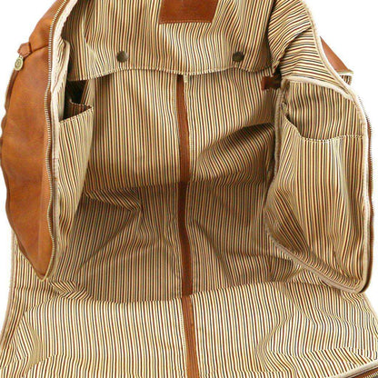 Leather Travel bags Antigua - Leather travel duffle/garment bag | TL142341 suiter bag San Rocco Italia