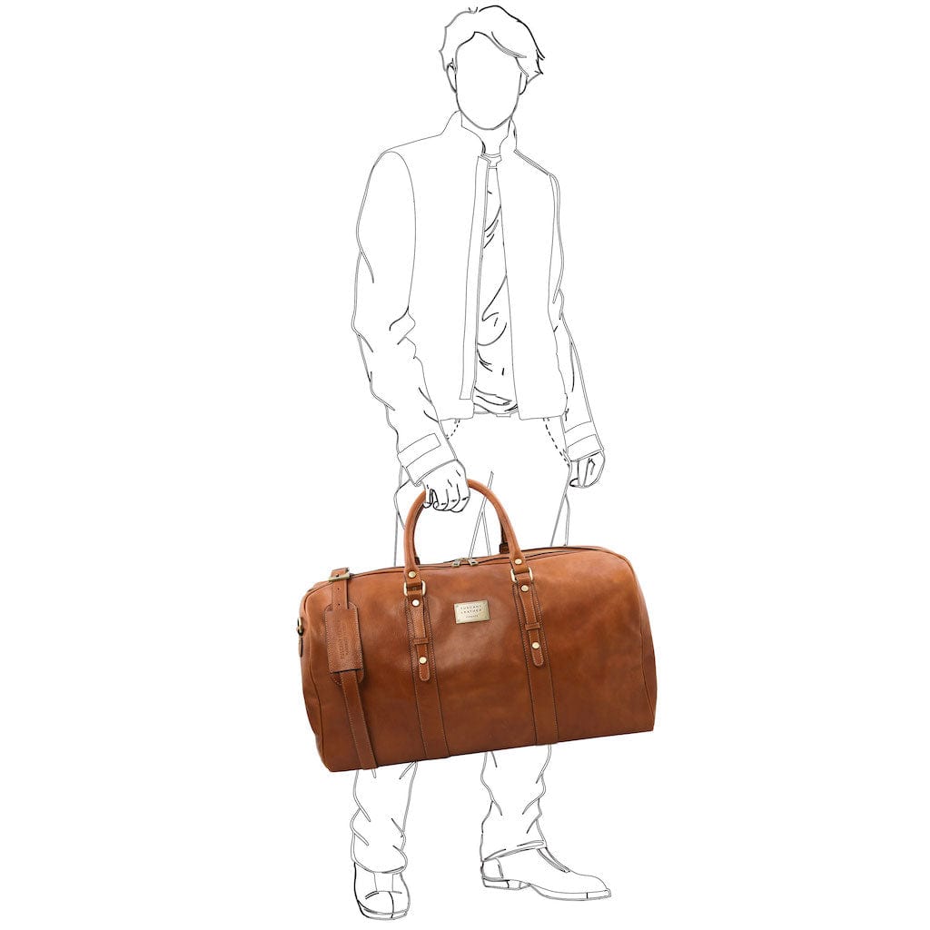 Leder-Reisetaschen Francoforte - Exklusive Weekender-Reisetasche aus Leder | TL142338 San Rocco Italia