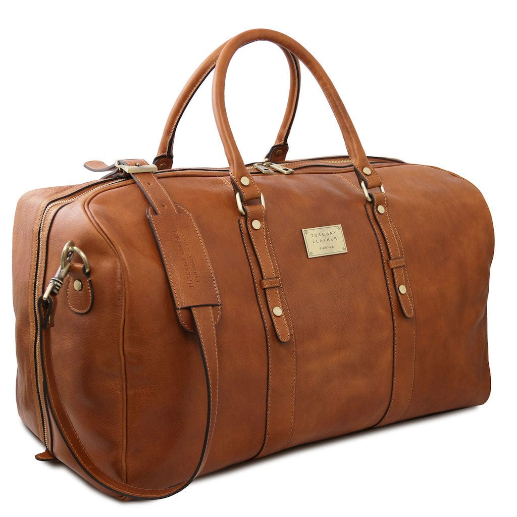Leder-Reisetaschen Francoforte - Exklusive Weekender-Reisetasche aus Leder | TL142338 San Rocco Italia