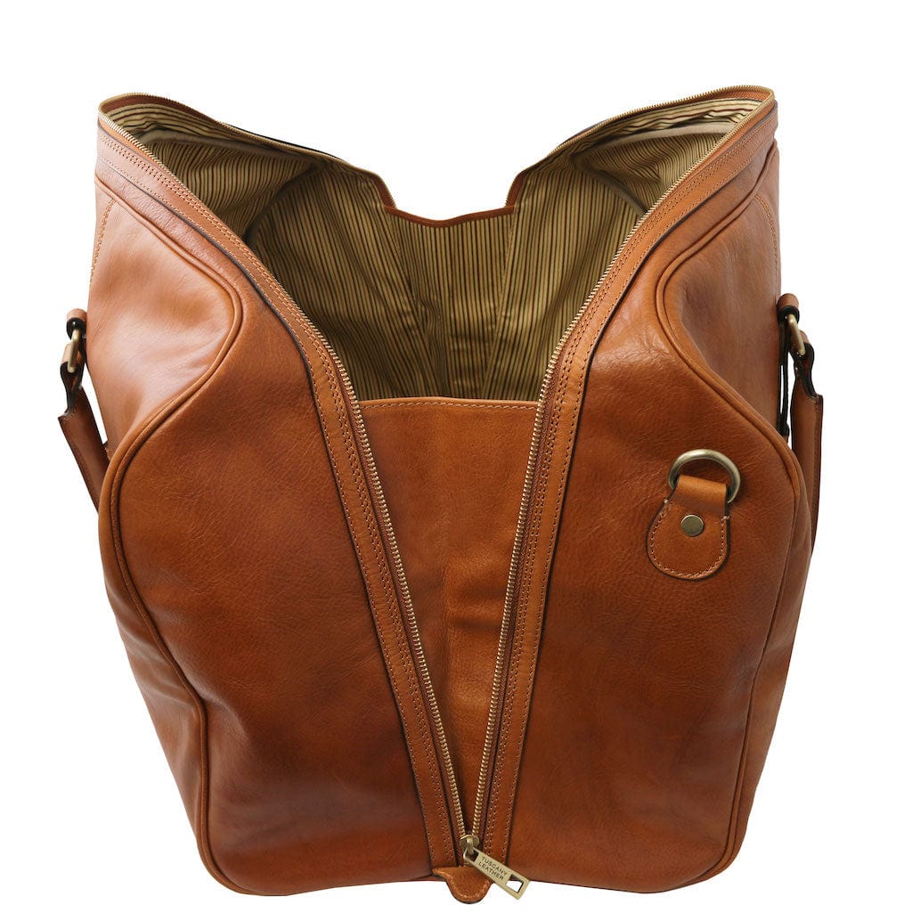 Leder-Reisetaschen Francoforte - Exklusive Weekender-Reisetasche aus Leder | TL142338 San Rocco Italia