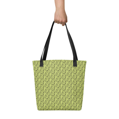 Olive Green Logo Tote Bag San Rocco Italia