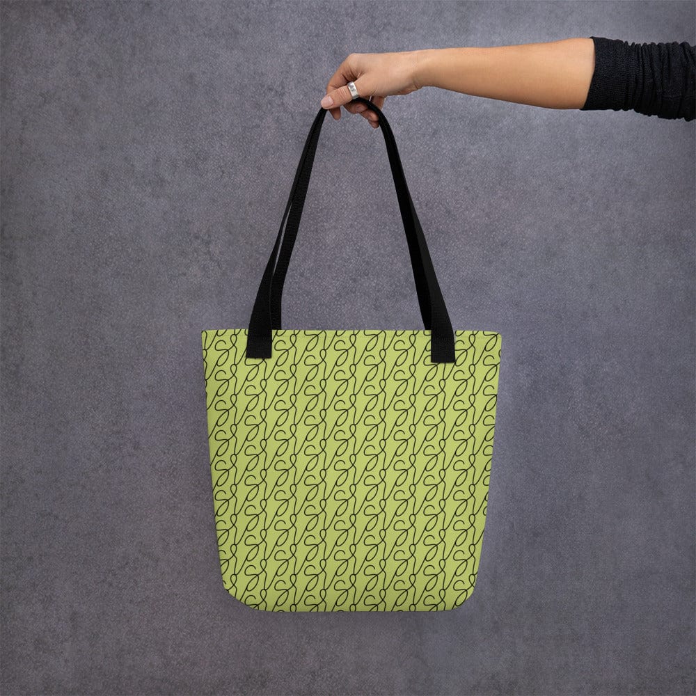 Olive Green Logo Tote Bag San Rocco Italia