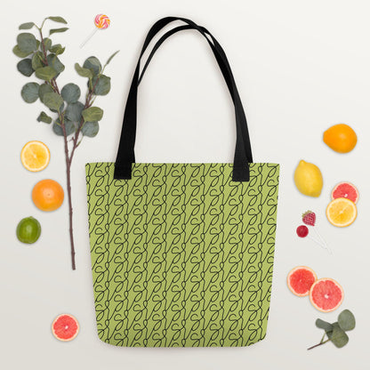 Olive Green Logo Tote Bag San Rocco Italia