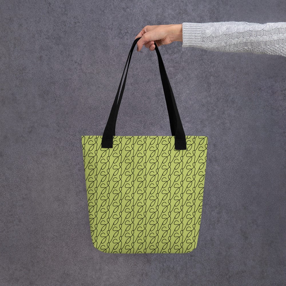 Olive Green Logo Tote Bag San Rocco Italia