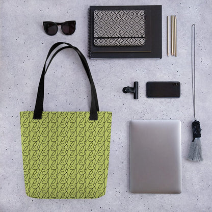 Olive Green Logo Tote Bag San Rocco Italia