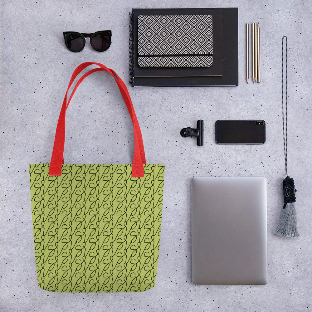 Olive Green Logo Tote Bag San Rocco Italia