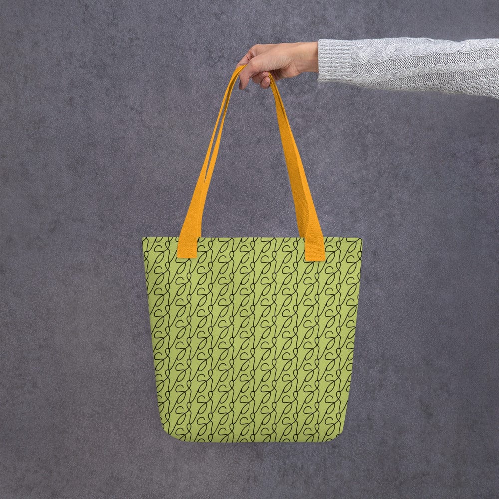 Olive Green Logo Tote Bag San Rocco Italia