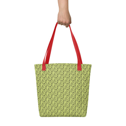 Olive Green Logo Tote Bag San Rocco Italia