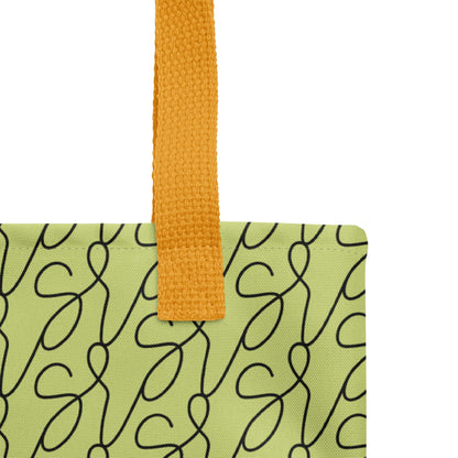 Olive Green Logo Tote Bag San Rocco Italia