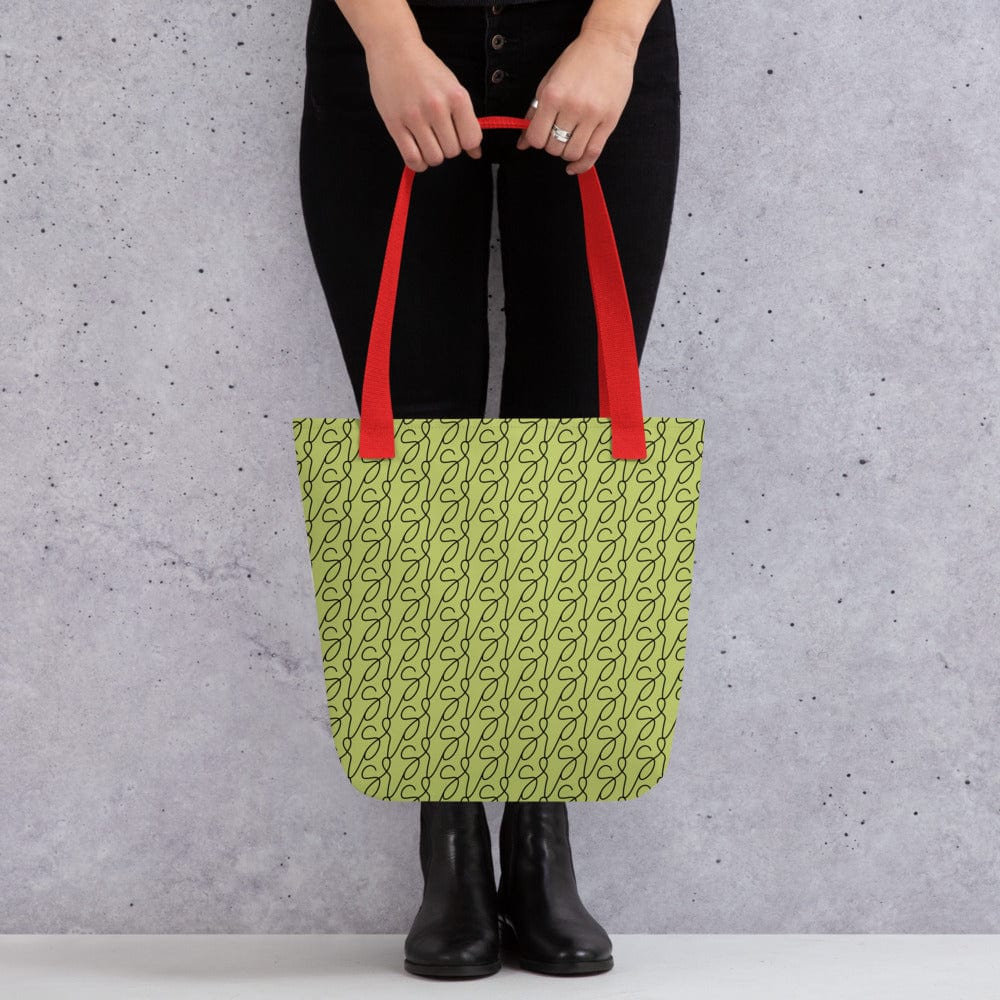 Olive Green Logo Tote Bag San Rocco Italia