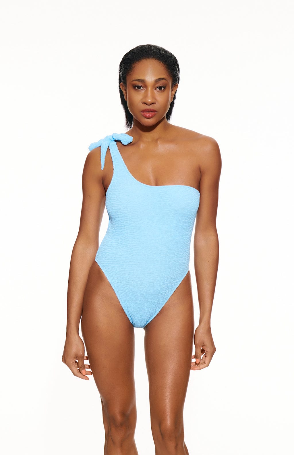 Bañador de una pieza Azul bebé / XS Bañador Penelope con tirantes para anudar San Rocco Italia