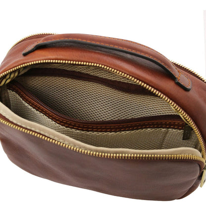 Travel leather accessories Marvin - Leather toiletry bag | TL142326 San Rocco Italia