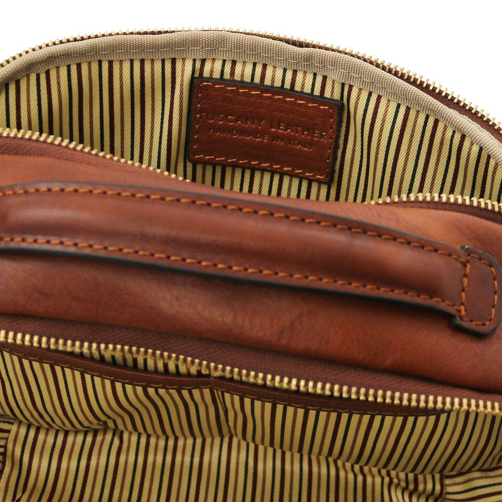 Travel leather accessories Marvin - Leather toiletry bag | TL142326 San Rocco Italia