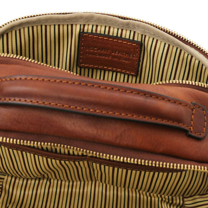 Travel leather accessories Marvin - Leather toiletry bag | TL142326 San Rocco Italia