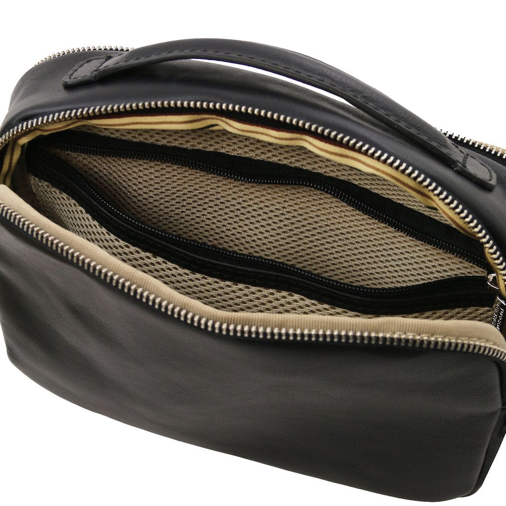 Travel leather accessories Marvin - Leather toiletry bag | TL142326 San Rocco Italia