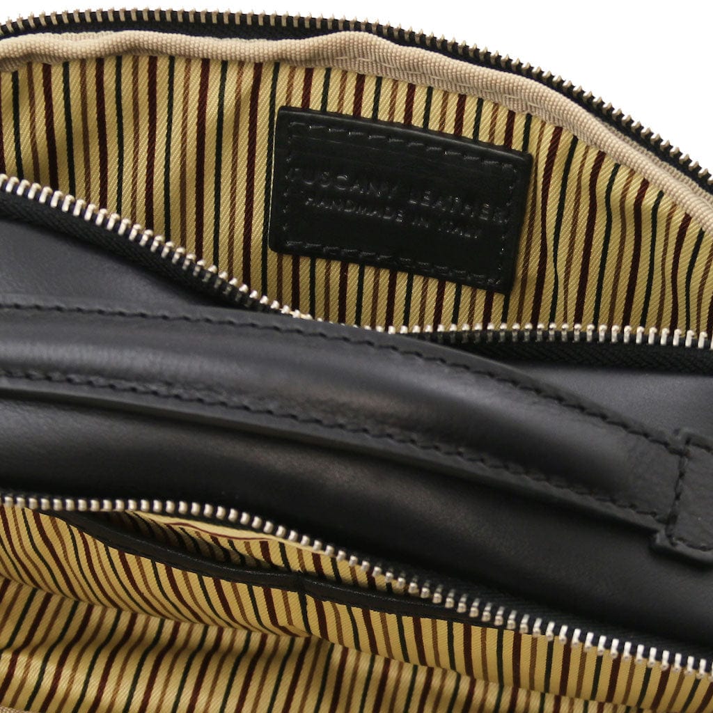 Travel leather accessories Marvin - Leather toiletry bag | TL142326 San Rocco Italia