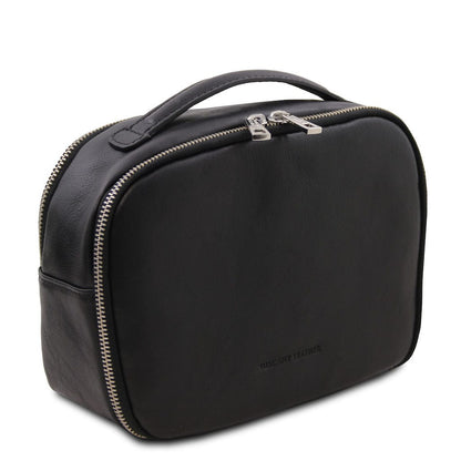 Travel leather accessories Marvin - Leather toiletry bag | TL142326 San Rocco Italia