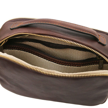 Travel leather accessories Marvin - Leather toiletry bag | TL142326 San Rocco Italia