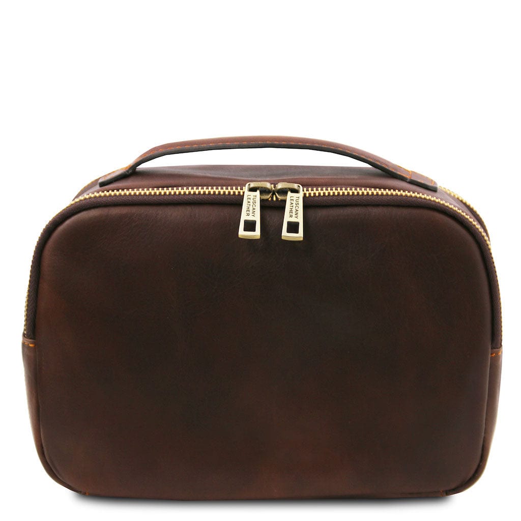 Travel leather accessories Marvin - Leather toiletry bag | TL142326 San Rocco Italia