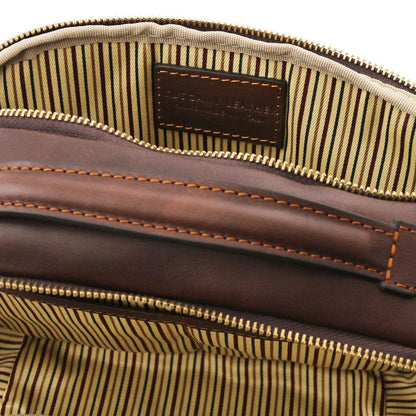 Travel leather accessories Marvin - Leather toiletry bag | TL142326 San Rocco Italia