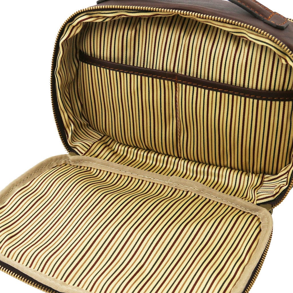 Travel leather accessories Marvin - Leather toiletry bag | TL142326 San Rocco Italia
