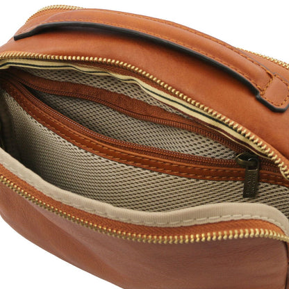 Travel leather accessories Marvin - Leather toiletry bag | TL142326 San Rocco Italia