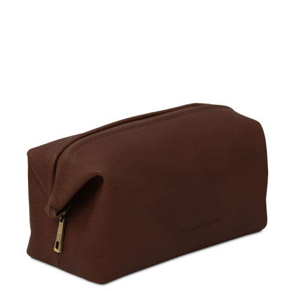 Travel leather accessories Smarty - Leather toiletry bag - Small size | TL141220 San Rocco Italia